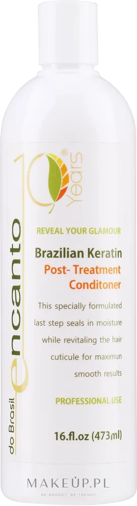 Кондиционер для сохранения эффекта кератинового выпрямления волос Encanto Brazilian Keratin Post-Treatment, 236 мл