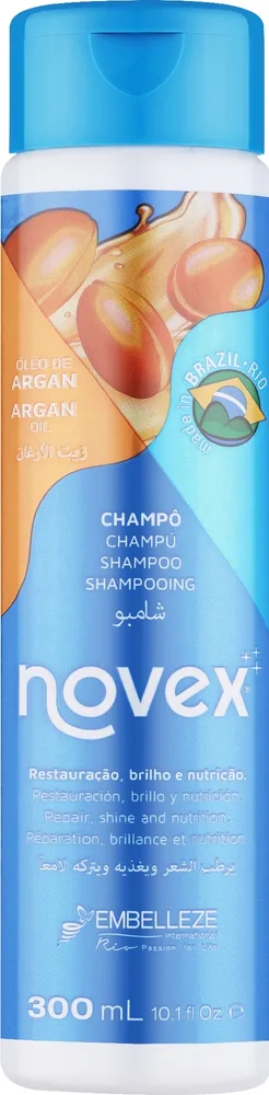 Шампунь Novex Argan Oil Shine and Repair с аргановым маслом для блеска волос 300 мл