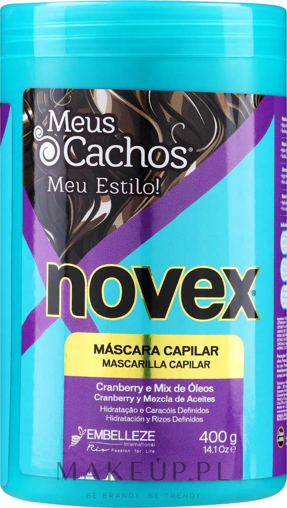 Маска для волос Novex My Curls для вьющихся волос, масла макадамии, кокоса, авокадо и арганы, без протеинов, 1000 г