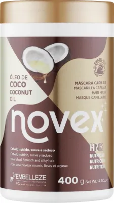 Маска для волос Novex Coconut Oil питательная, для сухих волос, кокосовое масло, витамин E, 400 и