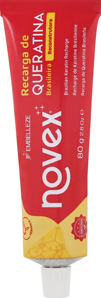 Крем для волос Novex Brazilian Keratin с кератином, для сухих и повреждённых, 80 г