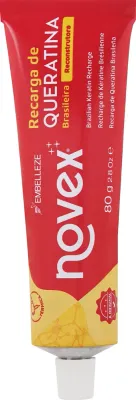 Крем для волос Novex Brazilian Keratin с кератином, для сухих и повреждённых, 80 г