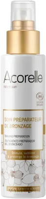 Масло для загара Acorelle с маслом каранджи для ровного загара органическое