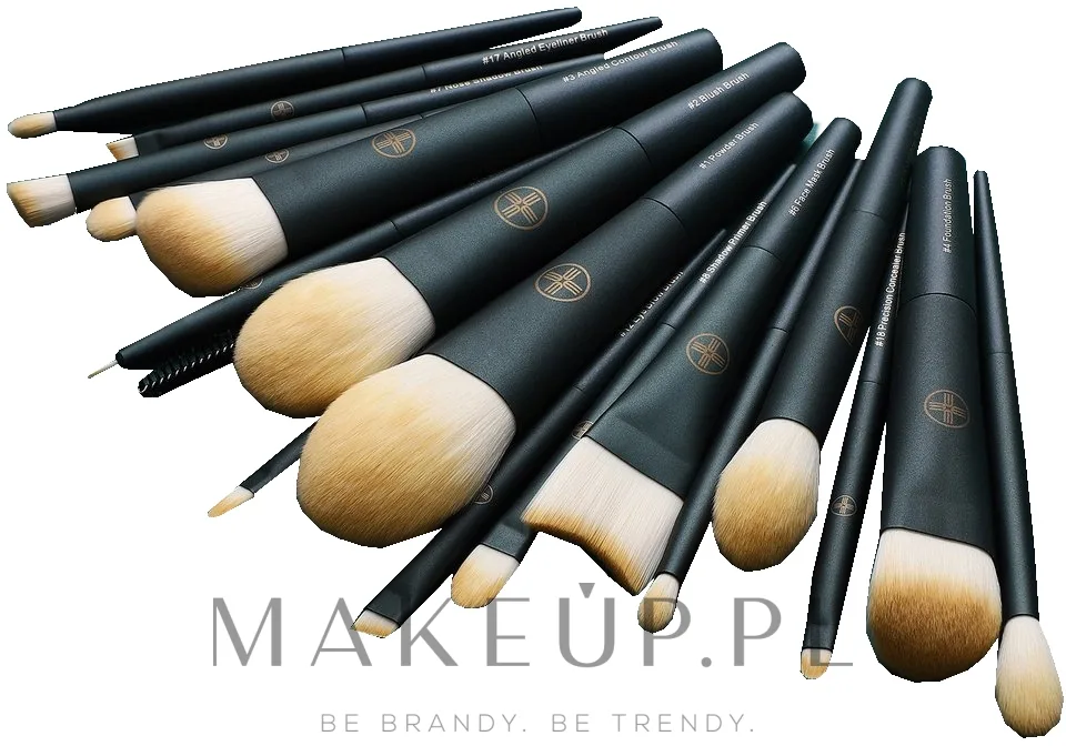Eigshow Beauty Eigshow Get It All Covered - Набор кистей для макияжа Eigshow Get It All Covered 18 шт. в тубусе
