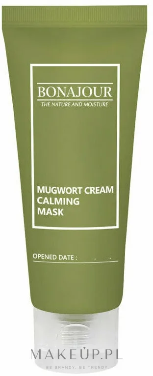 Bonajour Mugwort Cream Calming Mask — успокаивающая крем-маска для лица с полынью, 55 г