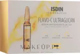 Сыворотка для лица Isdin Isdinceutics Flavo-C Ultraglican антиоксидантная дневная с витамином C в ампулах 30 ампул — фото 4