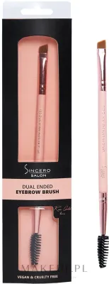 Двусторонняя кисть для бровей Sincero Salon Dual Ended Eyebrow Brush со скошенным ворсом и щёточкой