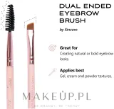 Двусторонняя кисть для бровей Sincero Salon Dual Ended Eyebrow Brush со скошенным ворсом и щёточкой — фото 2