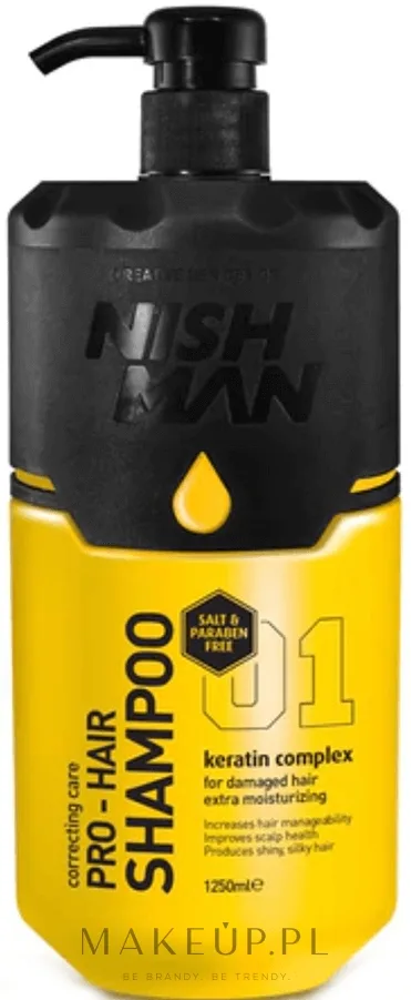 Шампунь Nishman Pro-Hair Shampoo восстанавливающий с кератином для мужчин 5000 мл