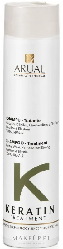 Шампунь Arual Keratin Shampoo с кератином и эластином для ломких волос 250 мл
