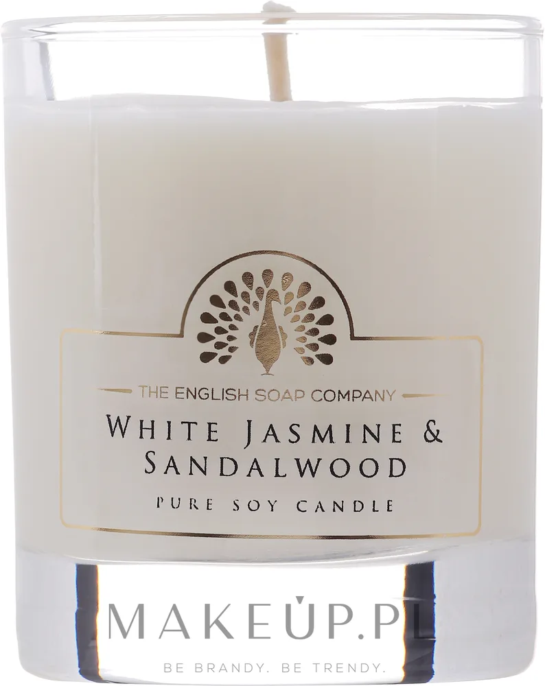 The English Soap Company The English Soap Company White Jasmine and Sandalwood Candle - English Soap Company White Jasmine & Sandalwood / Соевая свеча в стекле, белый жасмин и сандал, 170 мл