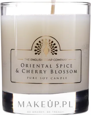 The English Soap Company The English Soap Company Oriental Spice and Cherry Blossom Candle - English Soap Company Oriental Spice & Cherry Blossom / Соевая свеча в стекле, восточные специи и сакура
