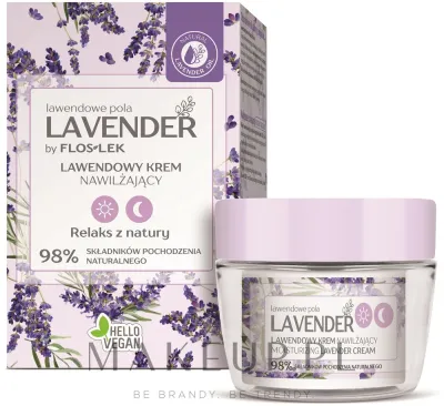 Крем для лица Floslek Lavender увлажняющий лавандовый день и ночь для всех типов кожи 50 мл
