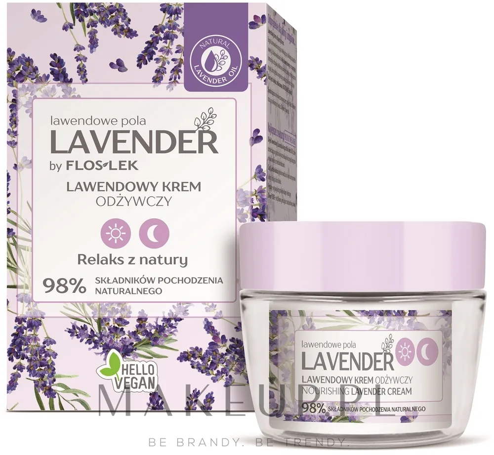 Крем для лица Floslek Lavender питательный лавандовый день и ночь для всех типов кожи 50 мл