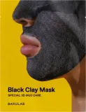 Barulab Black Clay Mask — очищающая тканевая маска для лица с чёрной глиной, 5 х 15 г, оттенок 5 x 15 г — фото 3