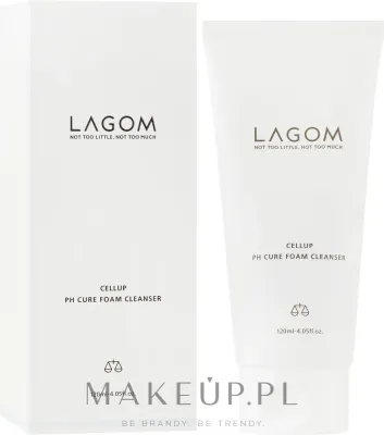 Lagom Cellup pH Cure Foam Cleanser пенка для умывания лица с низким pH и растительными маслами 120 мл
