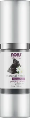 Крем для лица Now Foods Charcoal Detox с активированным углём увлажняющий 30 мл