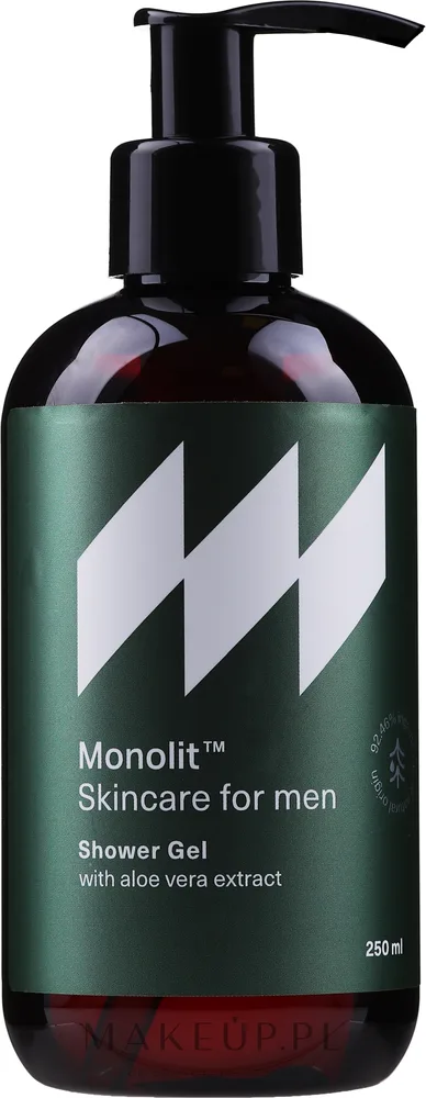 Гель для душа для мужчин Monolit Skincare For Men с экстрактом алоэ вера, дозатор, 250 мл