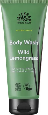 Органический гель для душа Urtekram Wild Lemongrass Body Wash с лемонграссом, 200 мл