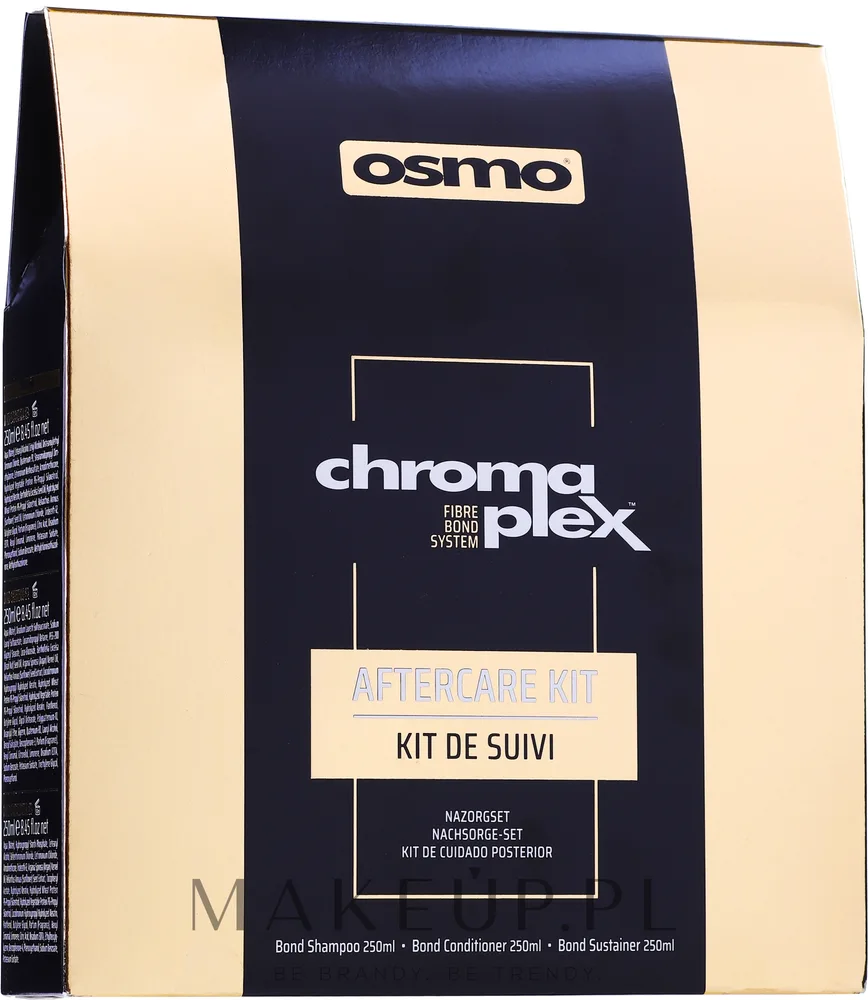 Набор для волос Osmo Chromaplex Aftercare шампунь и два кондиционера с кератином 3x250 мл