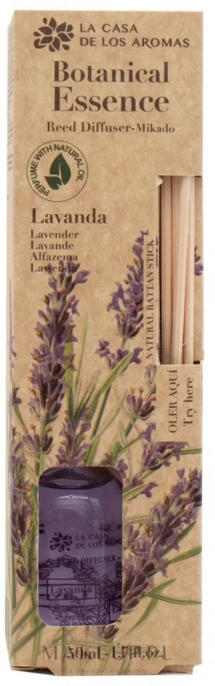 Аромадиффузор для дома La Casa de Los Aromas Botanical Essence Reed Diffuser Lavender 50 мл и 250 мл