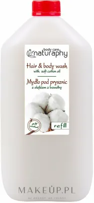 Мыло для душа Naturaphy Refill с маслом хлопка, сменный блок 5000 мл