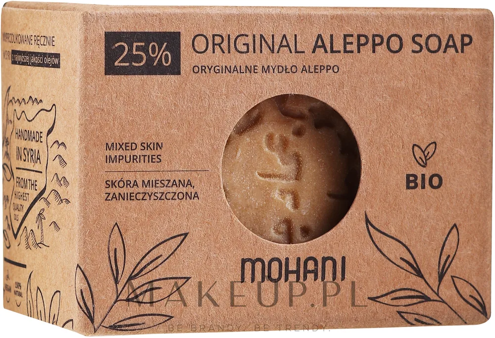 Биомыло Алеппо Mohani Original с лавровым маслом, 185 г