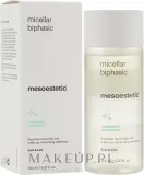 Mesoestetic Micellar Biphasic двухфазная мицеллярная вода для снятия макияжа глаз и губ 150 мл — фото 2