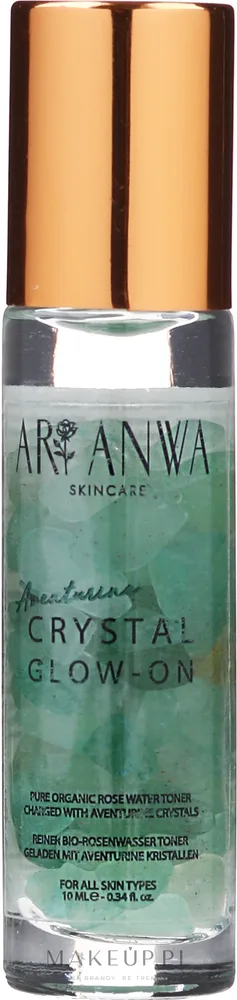 Тоник для лица ARI ANWA Skincare Glow On Aventurine с розовой водой и авантюрином, 10 мл, Германия