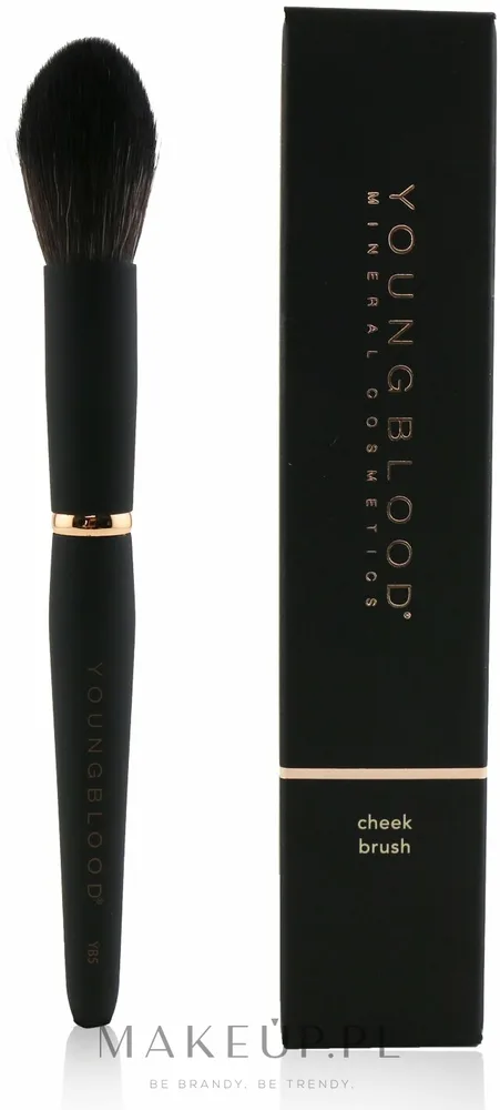 Кисть для румян Youngblood YB5 Cheek Brush из синтетического ворса с защитным колпачком