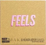 Палетка для контуринга и хайлайтеров Makeup Obsession Feels Highlight & Contour Palette — фото 2