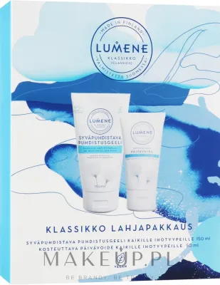 Набор Lumene Klassikko гель для умывания и крем для лица с витамином C и пушицей 150+50 мл