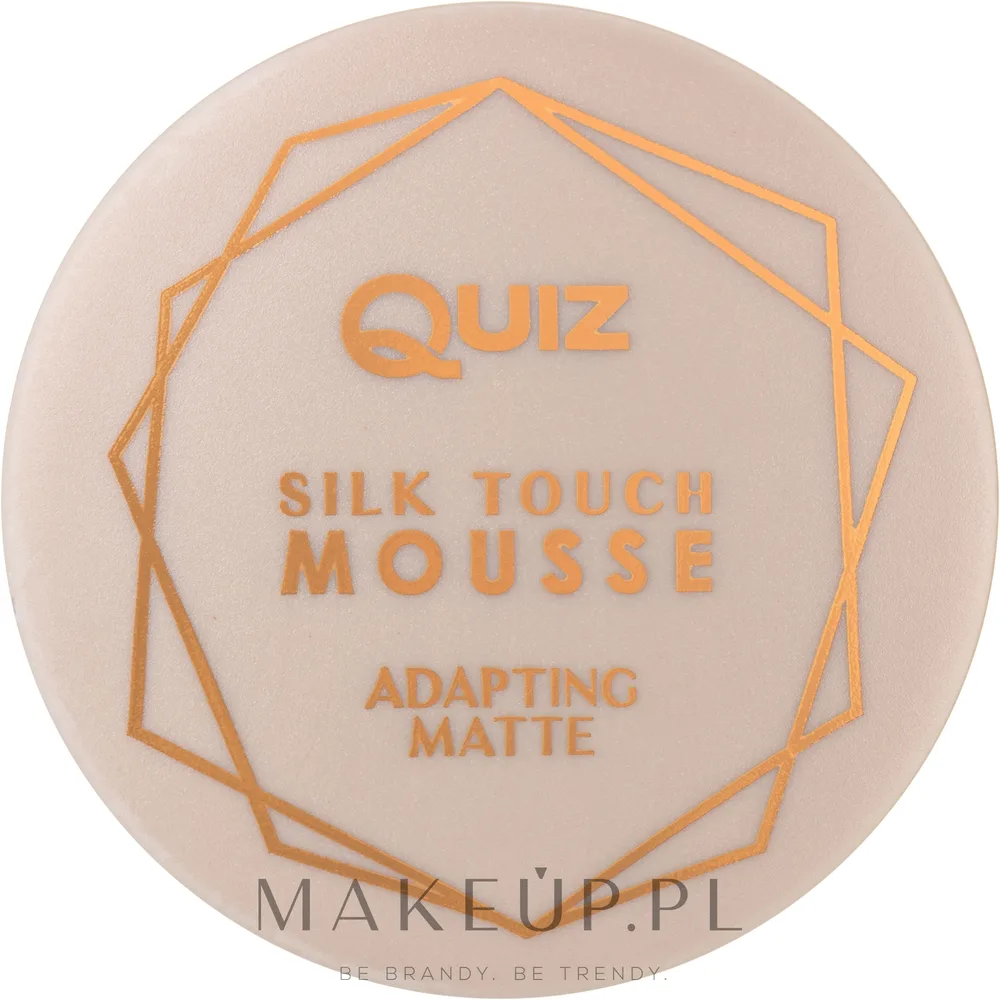 Тональный мусс Quiz Cosmetics Silk Touch Mousse Adapting Matte матирующий, 30 мл