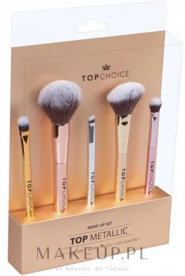 Набор кистей для макияжа Top Choice Make Up Top Metallic 38303 5 шт
