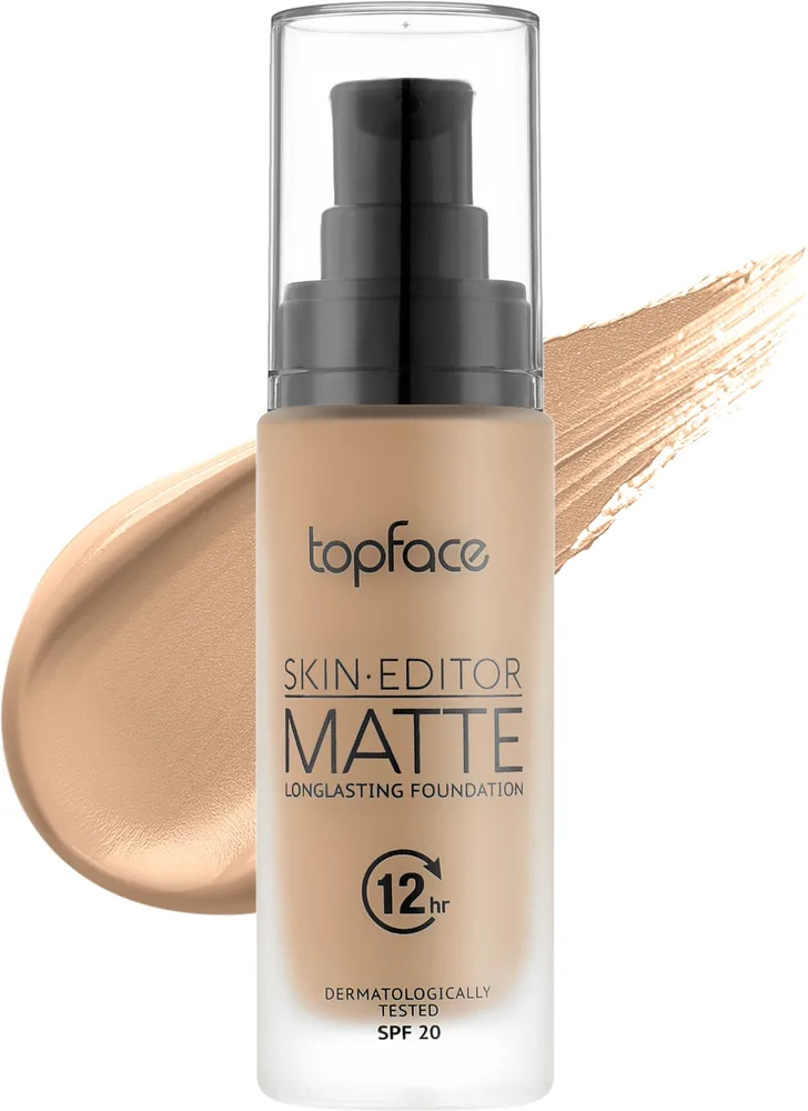 Тональный флюид TopFace Skin Editor Matte Foundation матирующий, 32 мл, оттенок 005