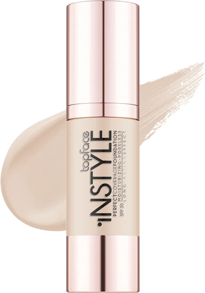 Тональный флюид Topface Perfect Coverage Instyle SPF 20, 30 мл, оттенок 002