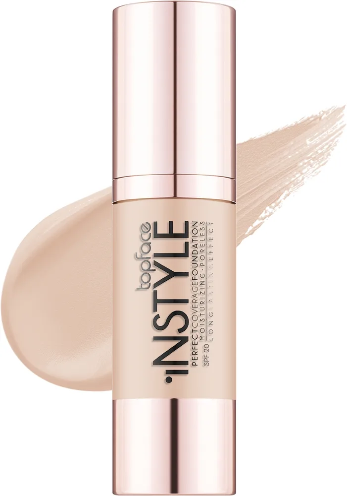 Тональный флюид Topface Perfect Coverage Instyle SPF 20, 30 мл, оттенок 005