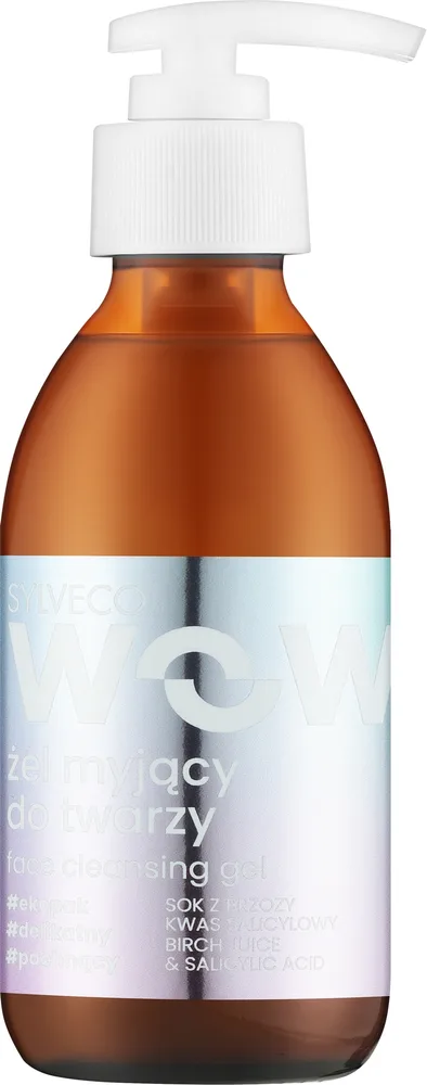 Гель для умывания для подростков Sylveco с соком берёзы и салициловой кислотой, 190 мл, Польша