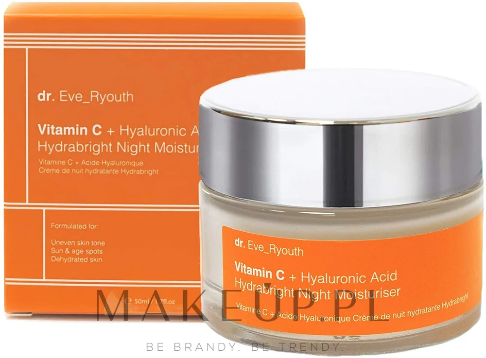 Ночной крем для лица Dr. Eve_Ryouth Vitamin C + Hyaluronic Acid Hydrabright 50 мл