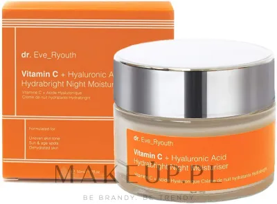 Ночной крем для лица Dr. Eve_Ryouth Vitamin C + Hyaluronic Acid Hydrabright 50 мл