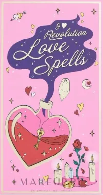 Палетка теней для век I Heart Revolution Spellbooks Love Spells 18 оттенков