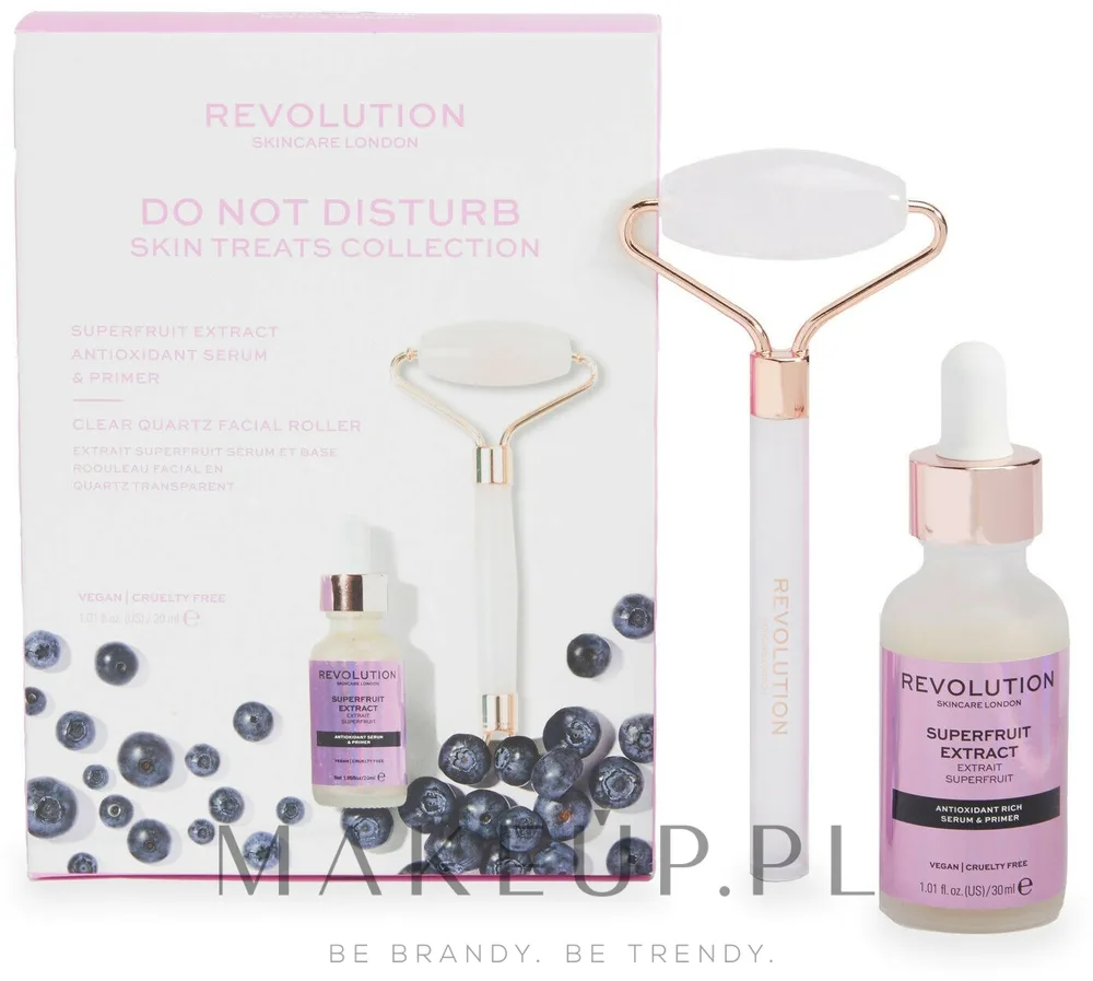 Набор Revolution Skincare Do Not Disturb сыворотка-праймер 30 мл и роллер из белого кварца