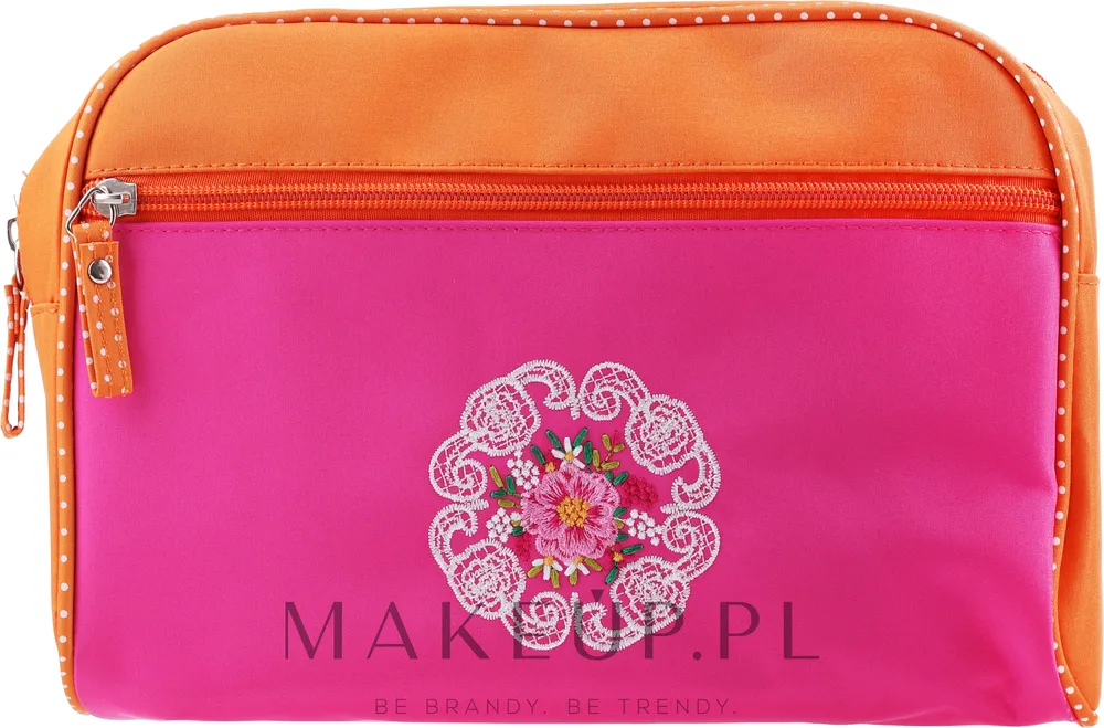 Косметичка Top Choice Mandala 98161 розово-оранжевая с карманом