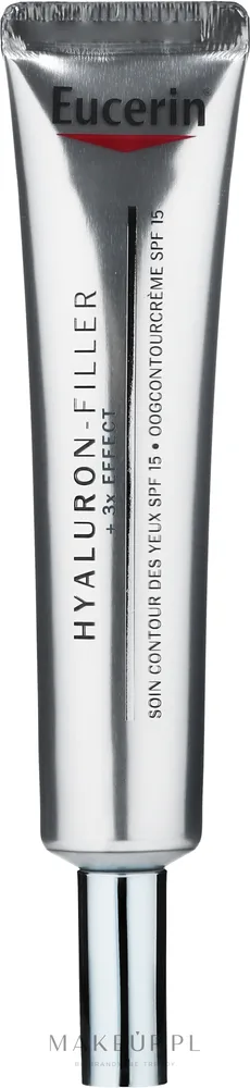 Крем для области вокруг глаз Eucerin Hyaluron-Filler 3x Effect с гиалуроновой кислотой и SPF 15 для зрелой кожи 15 мл