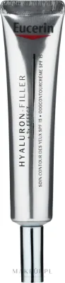 Крем для области вокруг глаз Eucerin Hyaluron-Filler 3x Effect с гиалуроновой кислотой и SPF 15 для зрелой кожи 15 мл