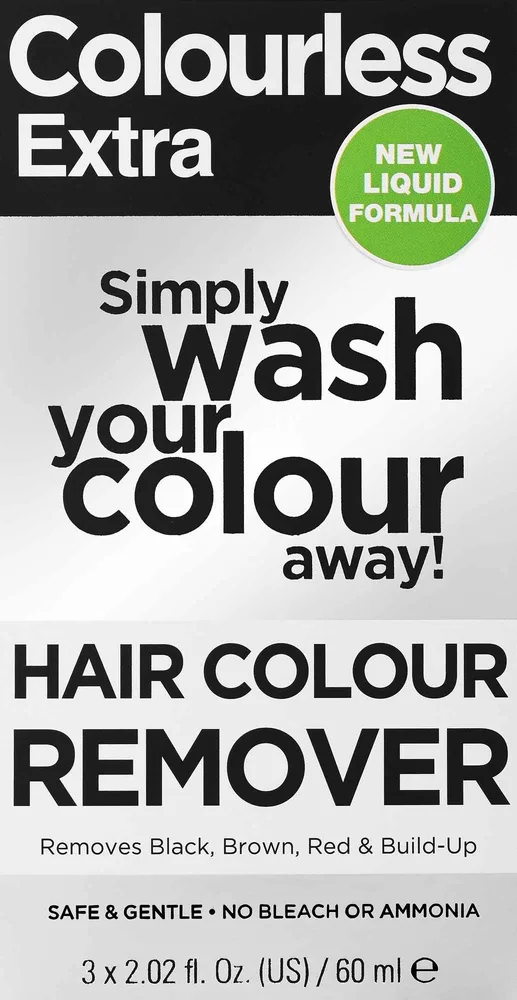 Лосьон для волос Colourless Max Effect Hair Colour Remover смывка краски 3 x 60 мл