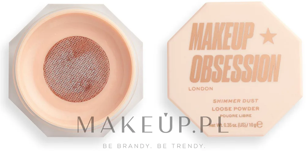 Хайлайтер для лица Makeup Obsession Shimmer Dust Highlighter рассыпчатый, для лица и тела, 10 г, оттенок Boujee Bronze