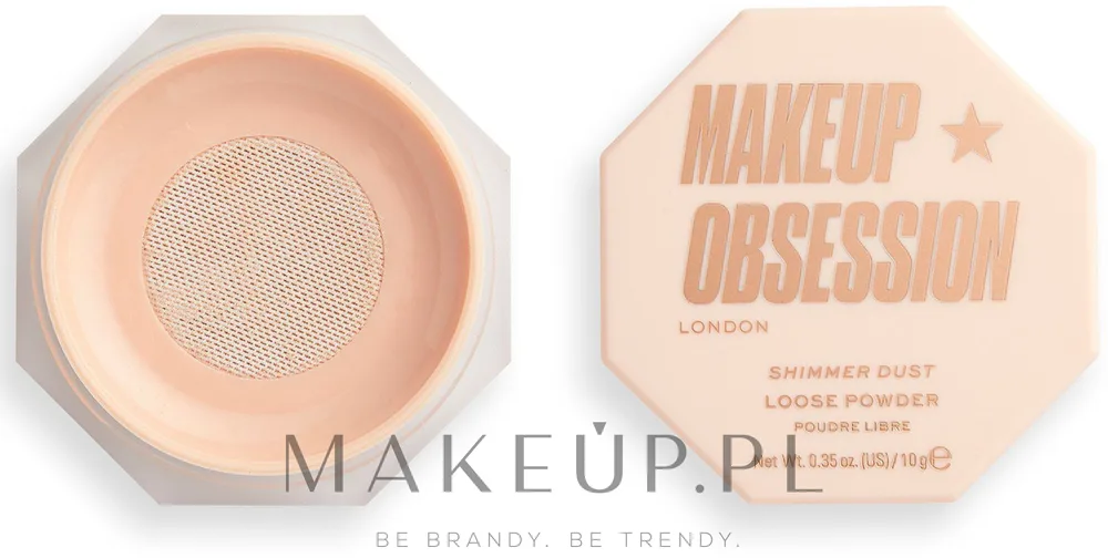 Хайлайтер для лица Makeup Obsession Shimmer Dust Highlighter рассыпчатый, для лица и тела, 10 г, оттенок Champagne