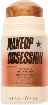 Хайлайтер для лица Makeup Obsession All A Glow Highlighter Shimmer Stick в стике, с кремовой текстурой, 30 г
