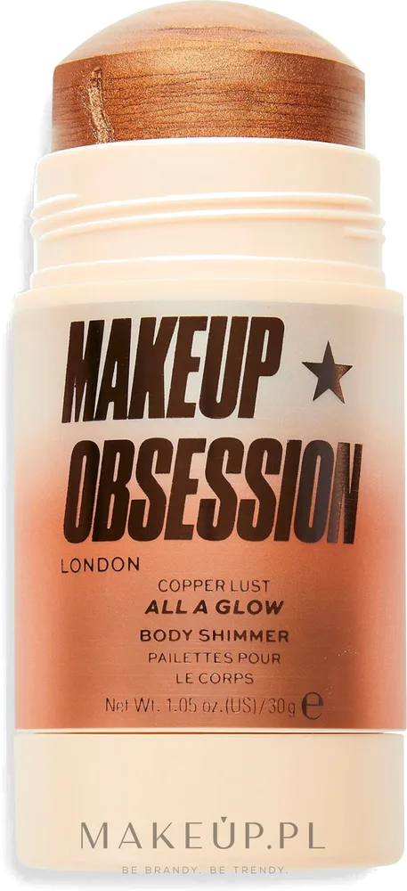 Хайлайтер для лица Makeup Obsession All A Glow Highlighter Shimmer Stick в стике, с кремовой текстурой, 30 г, оттенок Copper Lust